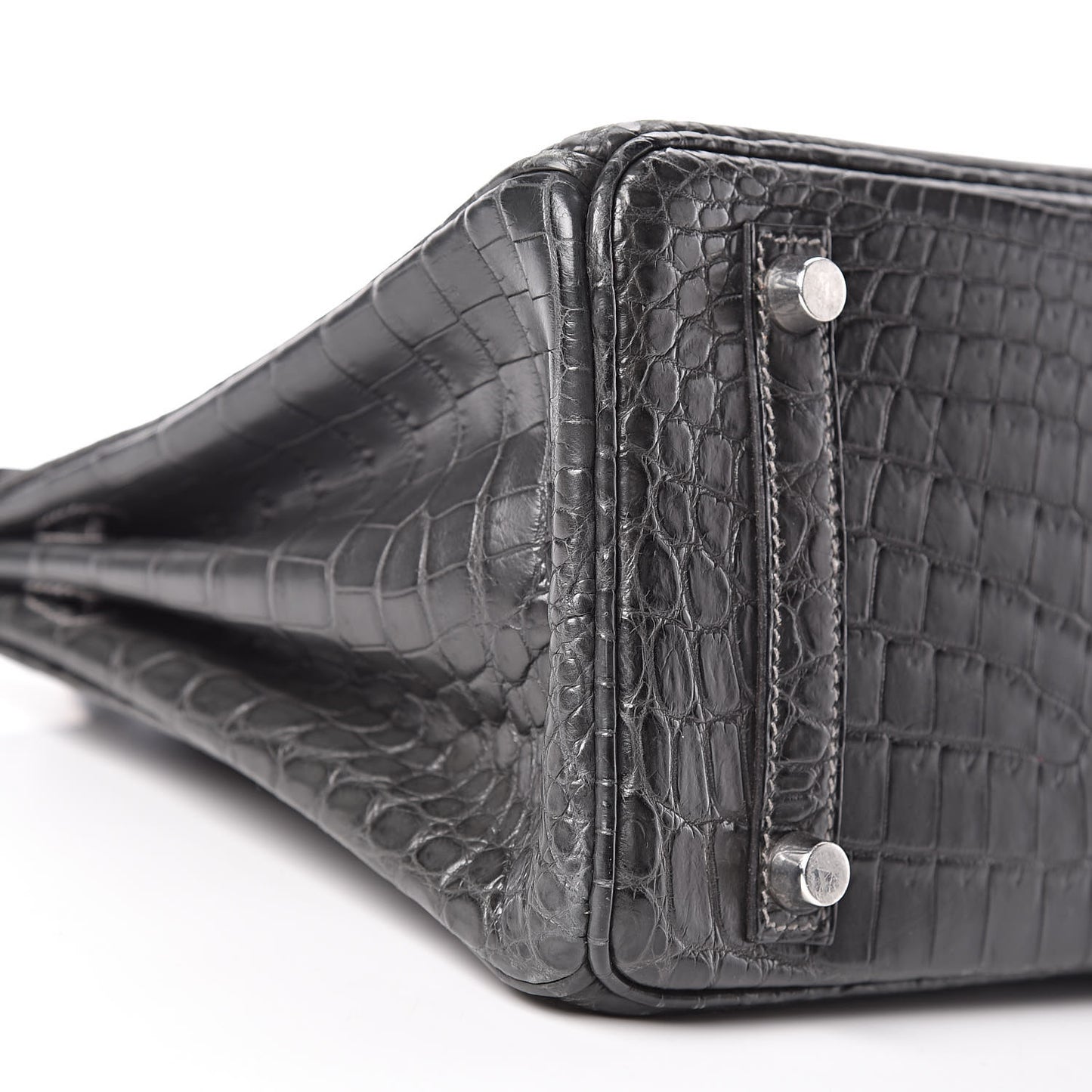Matte Niloticus Crocodile Birkin 25 Graphite
