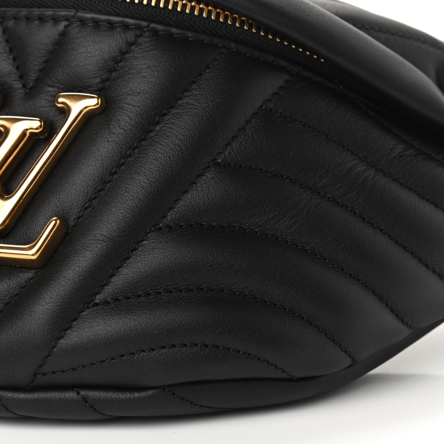 Calfskin Quilted New Wave Bumbag Black