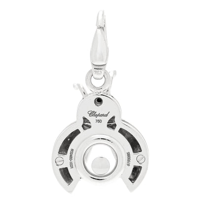 Chopard 18K White Gold Diamond Ruby Happy Diamonds Ladybug Charm 3 of 3