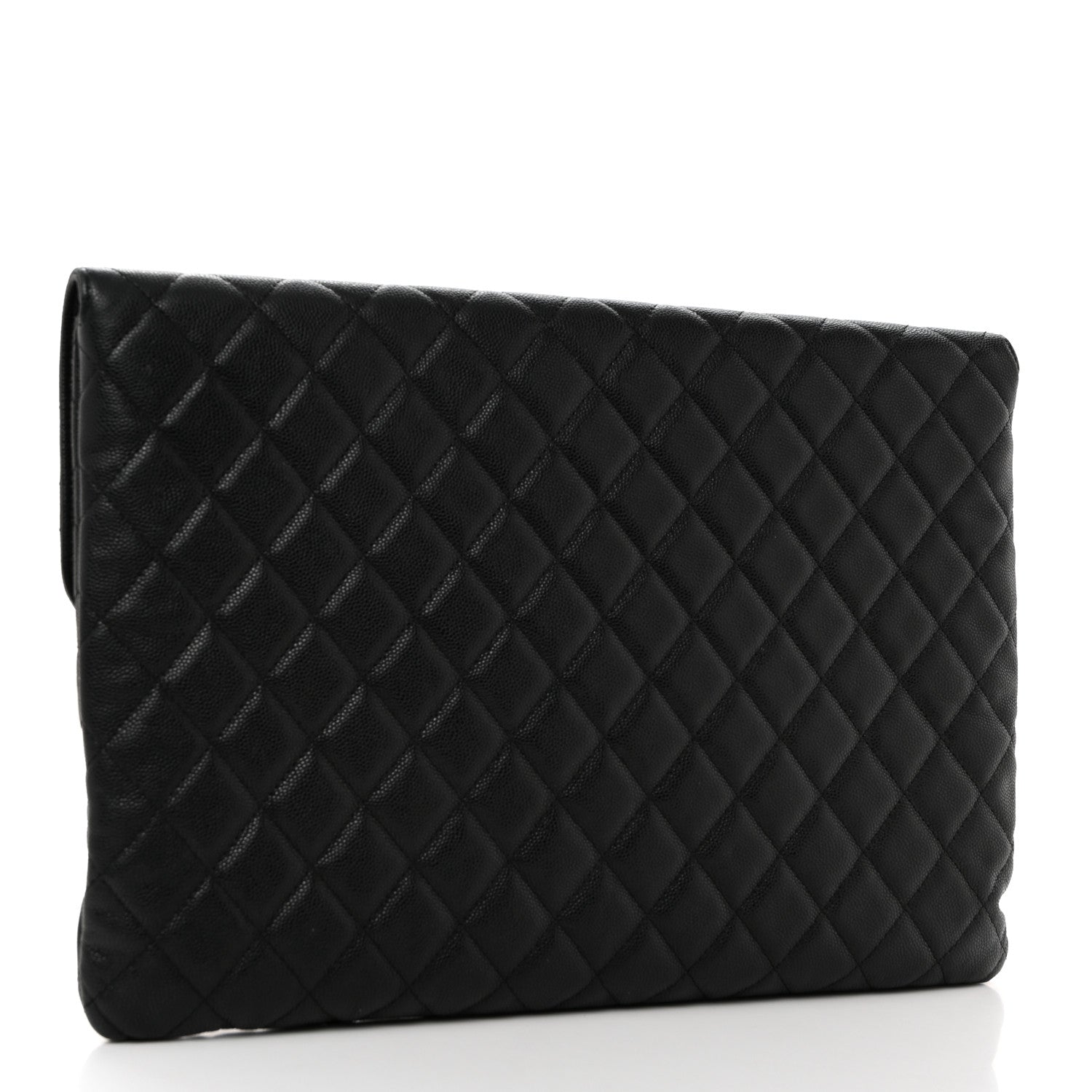 Chanel Caviar Quilted Large Golden Class Pouch Black 3 of 9