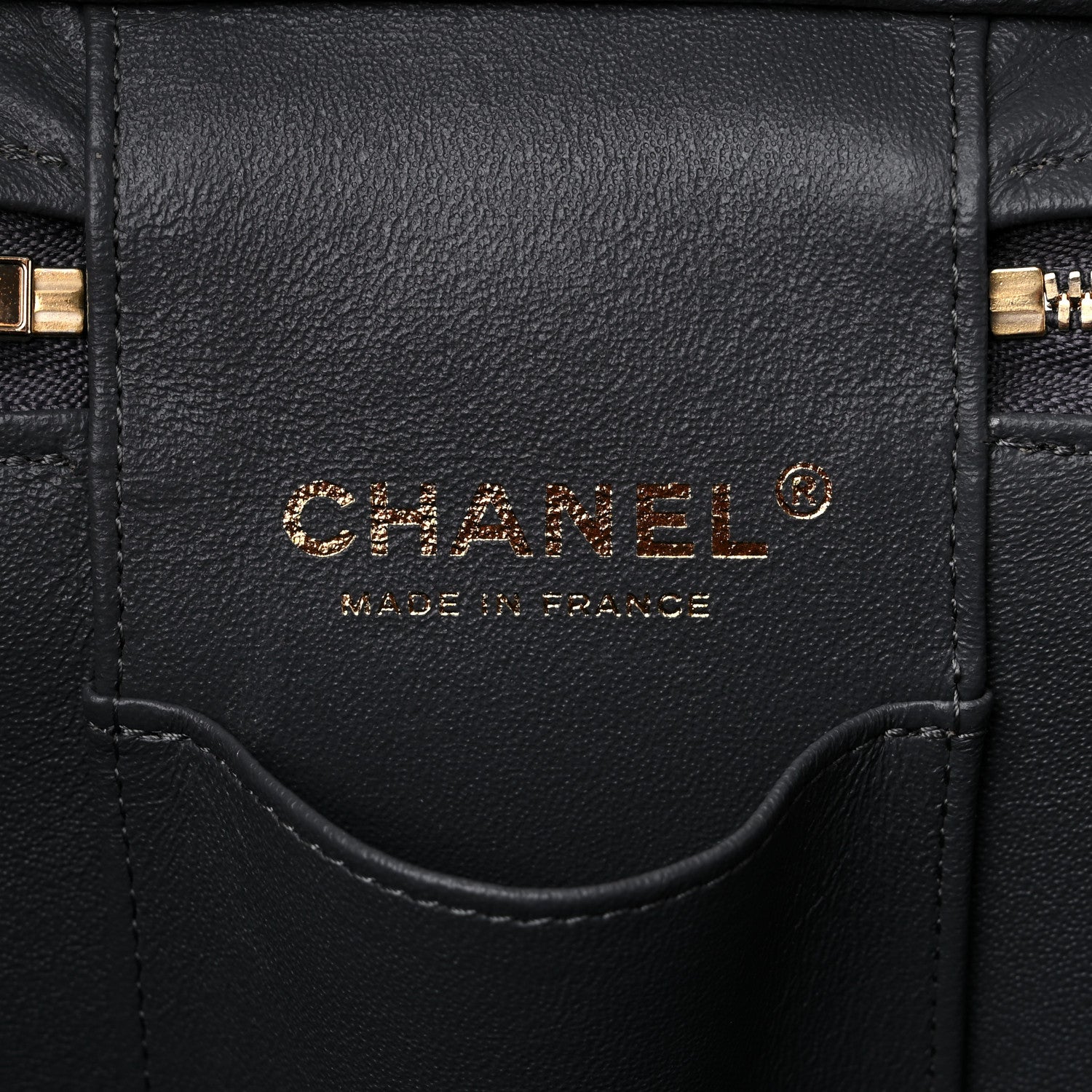 Chanel Caviar Quilted Small Top Handle Vanity Case With Chain Dark Grey 6 of 9