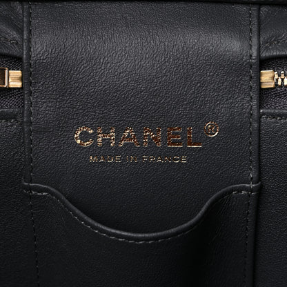 Chanel Caviar Quilted Small Top Handle Vanity Case With Chain Dark Grey 6 of 9