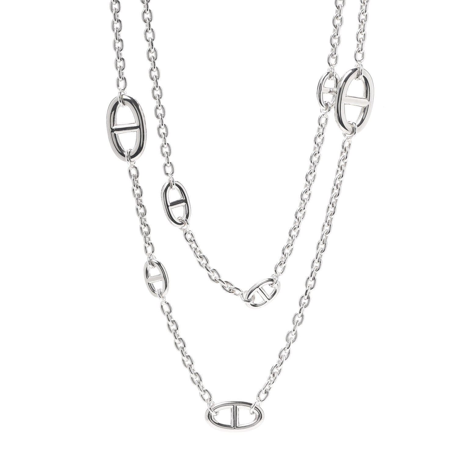 Hermes Sterling Silver Farandole Necklace 120 1 of 6