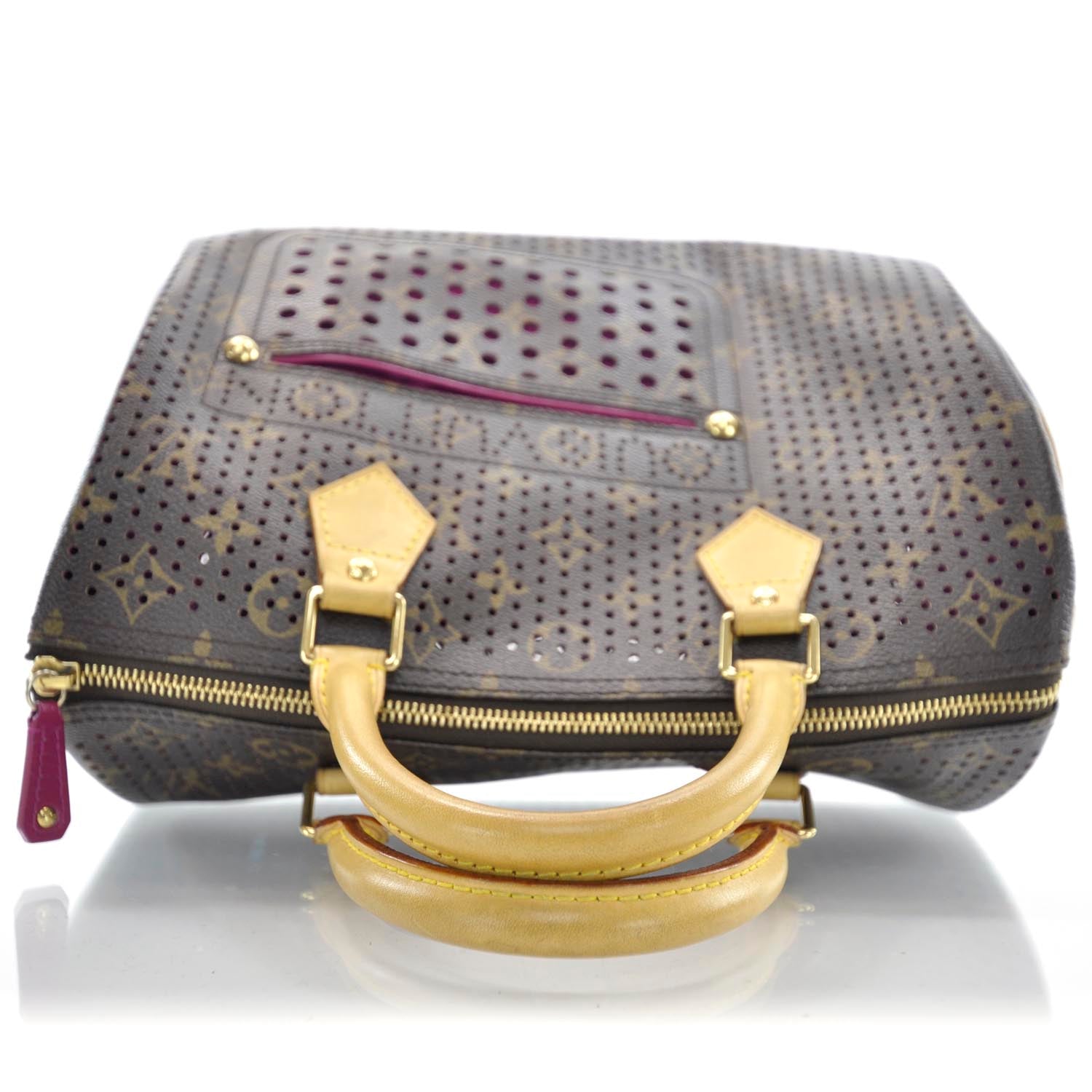 Louis Vuitton Monogram Perforated Speedy 30 Fuchsia 6 of 9
