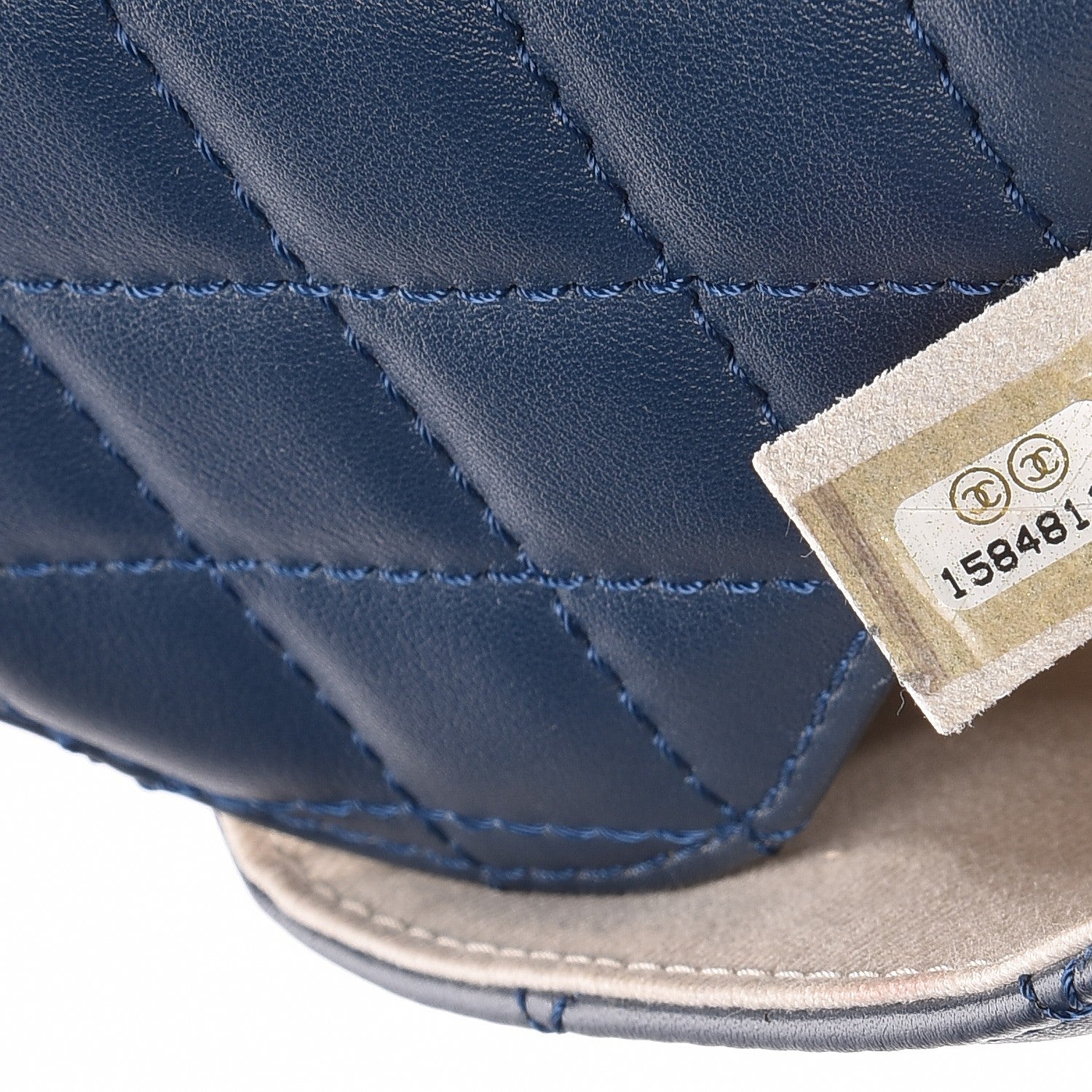 Chanel Calfskin Quilted In the Business Flap Dark Navy Blue 7 of 7