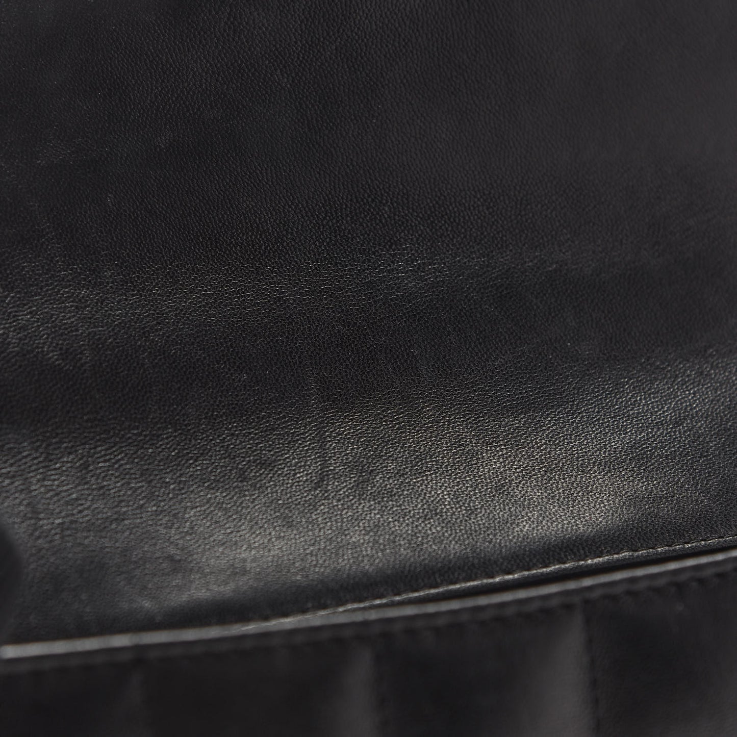 Lambskin Quilted Mini Chocolate Bar Flap Black