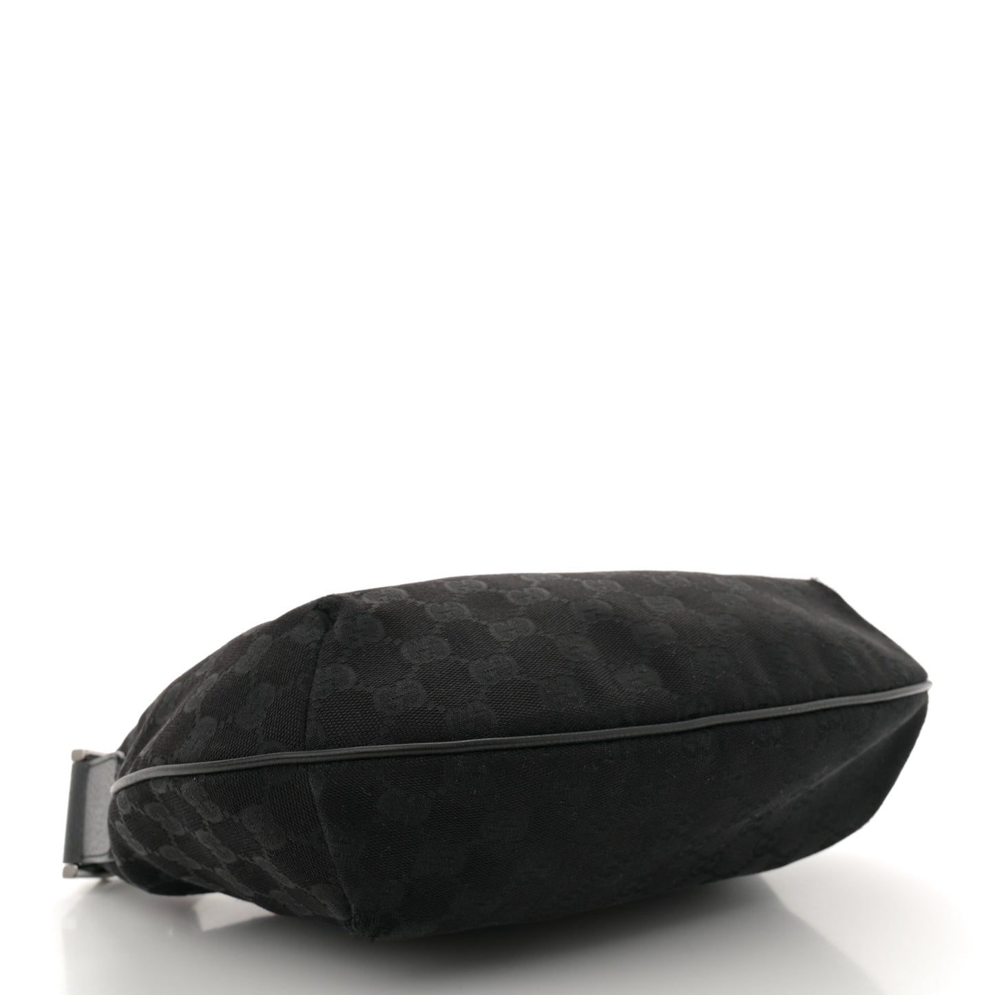 Monogram Web Medium Half Moon Hobo Black
