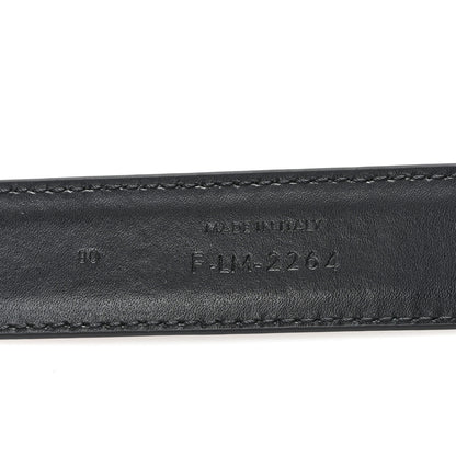 Celine Box Calfskin Small 18mm Triomphe Belt 80 32 Black 4 of 6