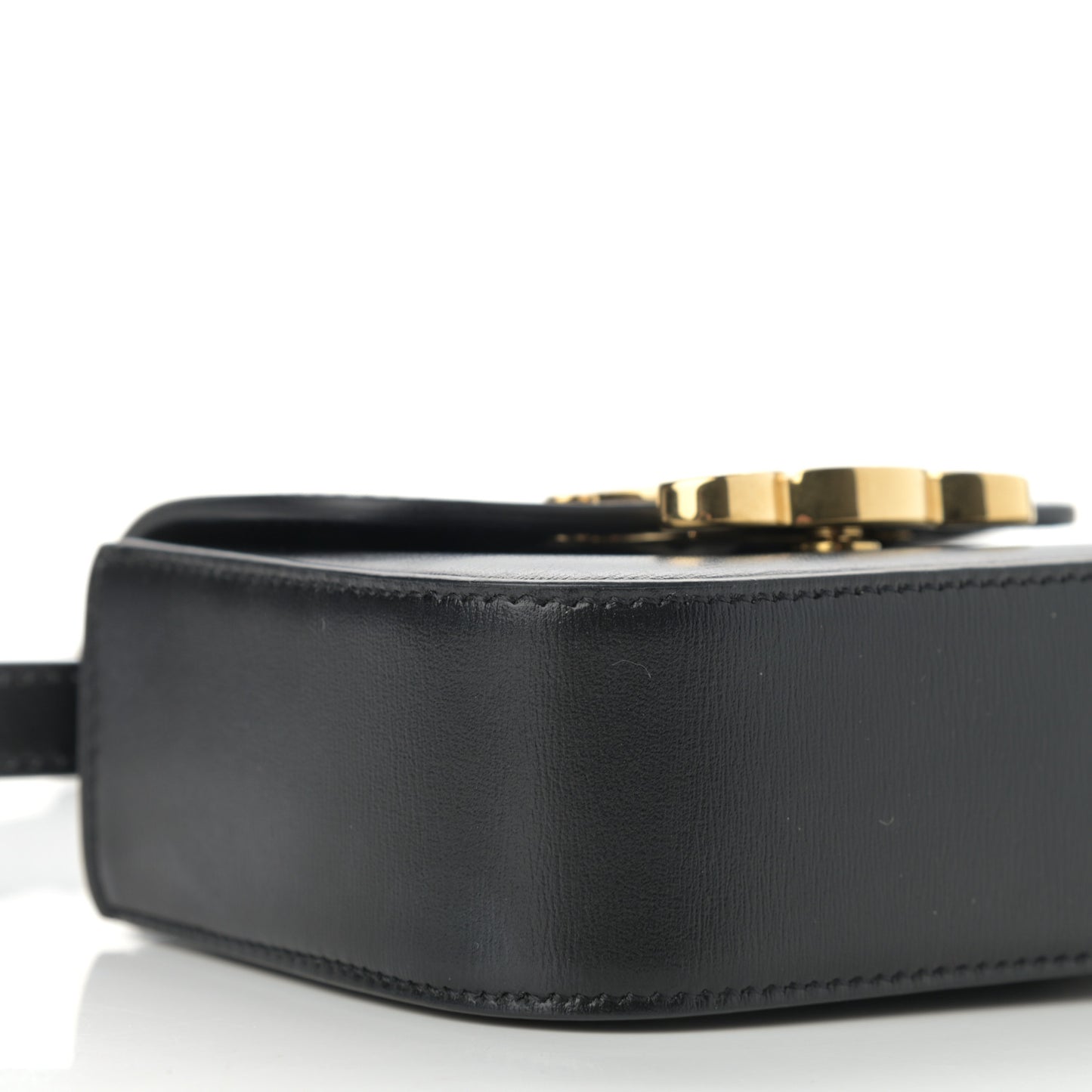 Shiny Calfskin Mini Triomphe Black