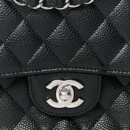 Chanel Caviar Quilted Medium Double Flap Black 9 of 12