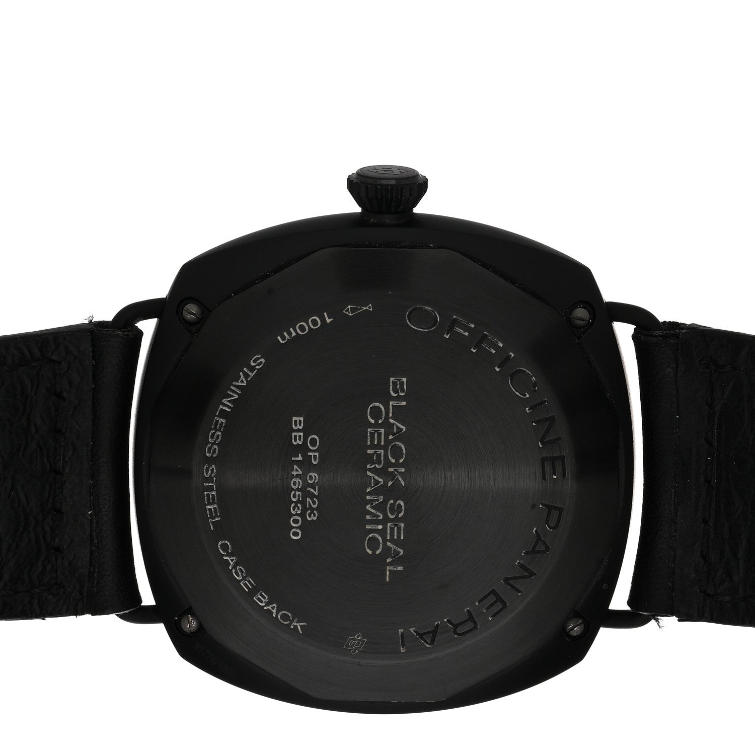 Panerai Ceramic Calfskin 45mm Radiomir Black Seal Manual Winding Watch Black PAM00292 4 of 5
