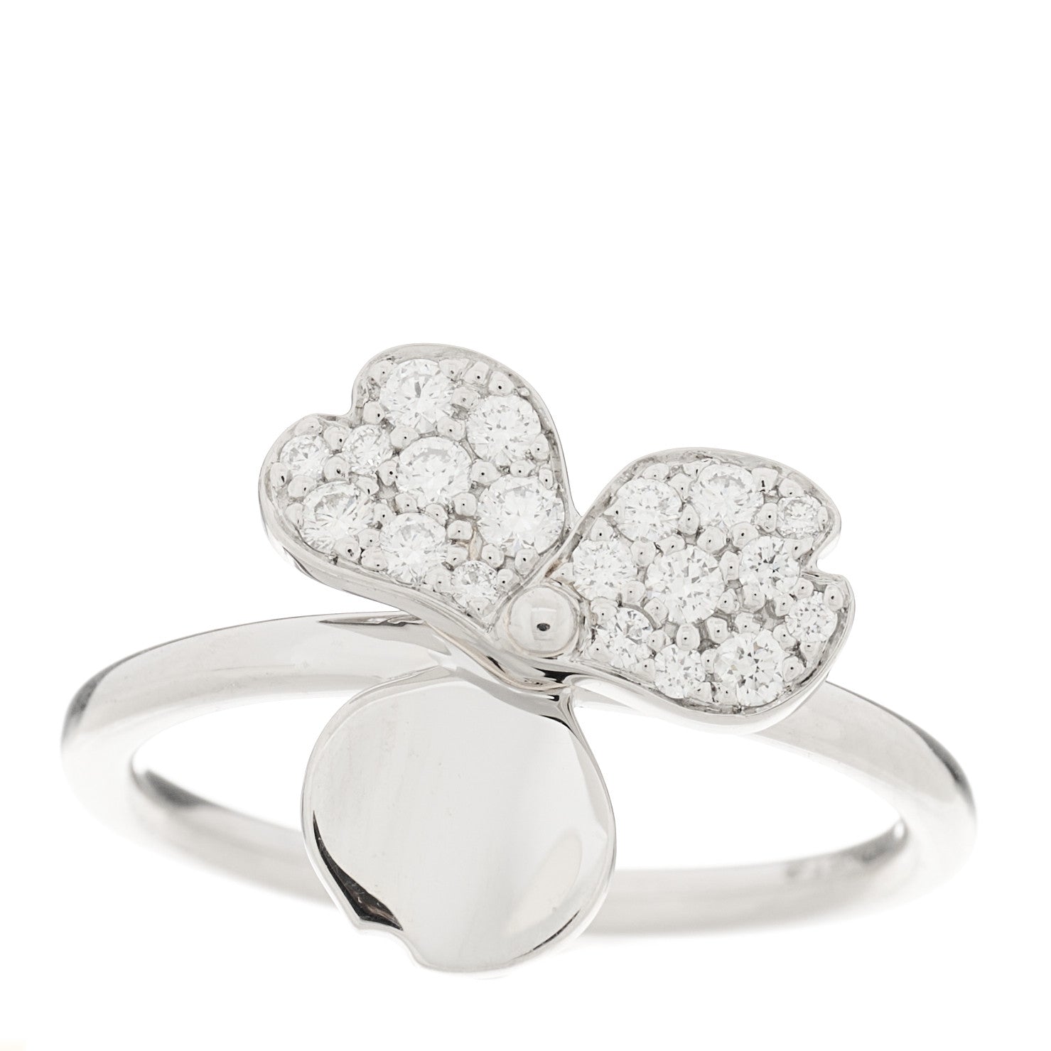 Tiffany Platinum Diamond Paper Flowers Ring 49 5 1 of 6