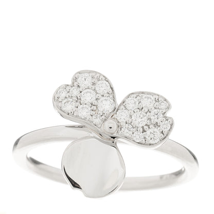 Tiffany Platinum Diamond Paper Flowers Ring 49 5 1 of 6