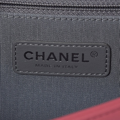 Chanel Lambskin Chevron Quilted New Medium Boy Flap Pink 6 of 8