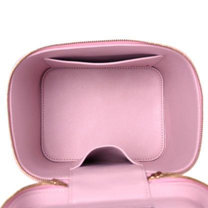 Chanel Caviar Quilted Small Top Handle Vanity Case With Chain Light Pink 5 of 10