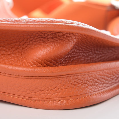 Hermes Taurillon Clemence Evelyne III PM Orange 9 of 9