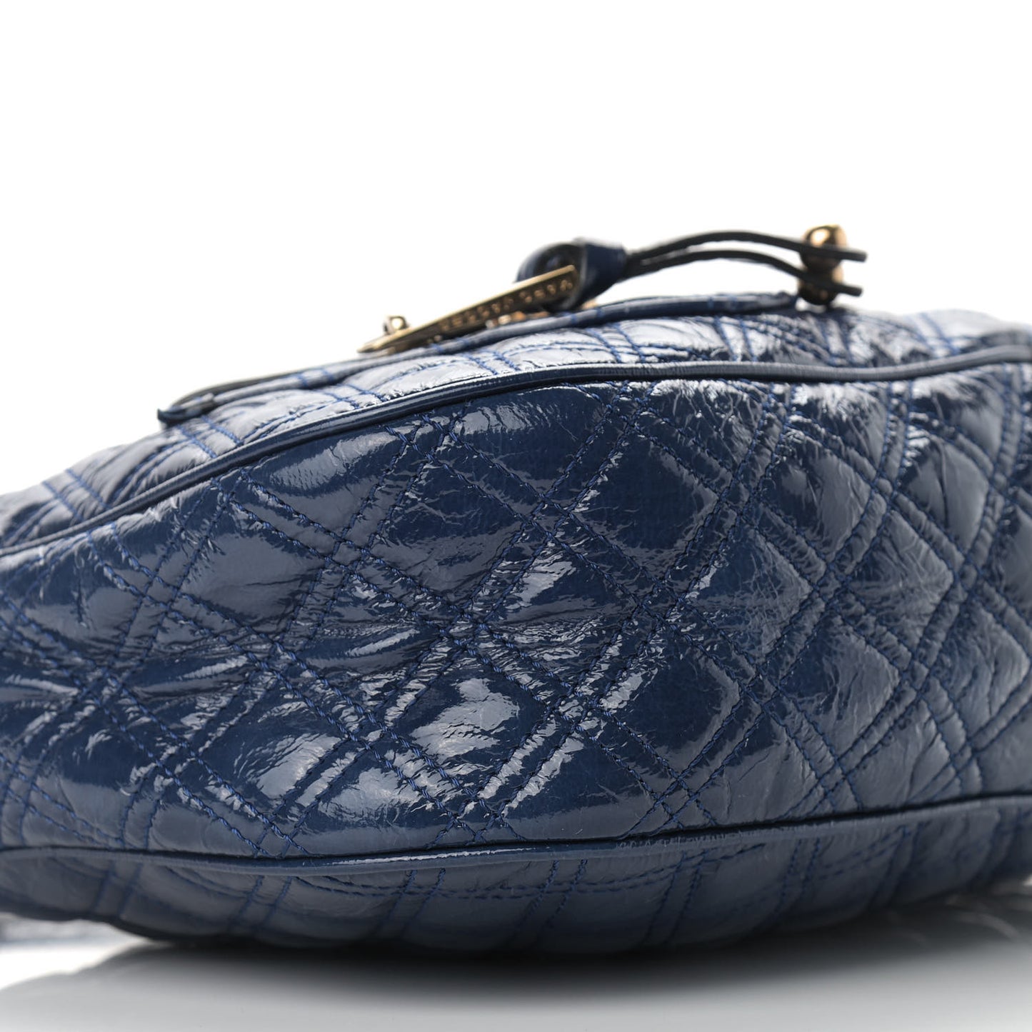 Patent Quilted Goatskin Ursula Hobo Midnight