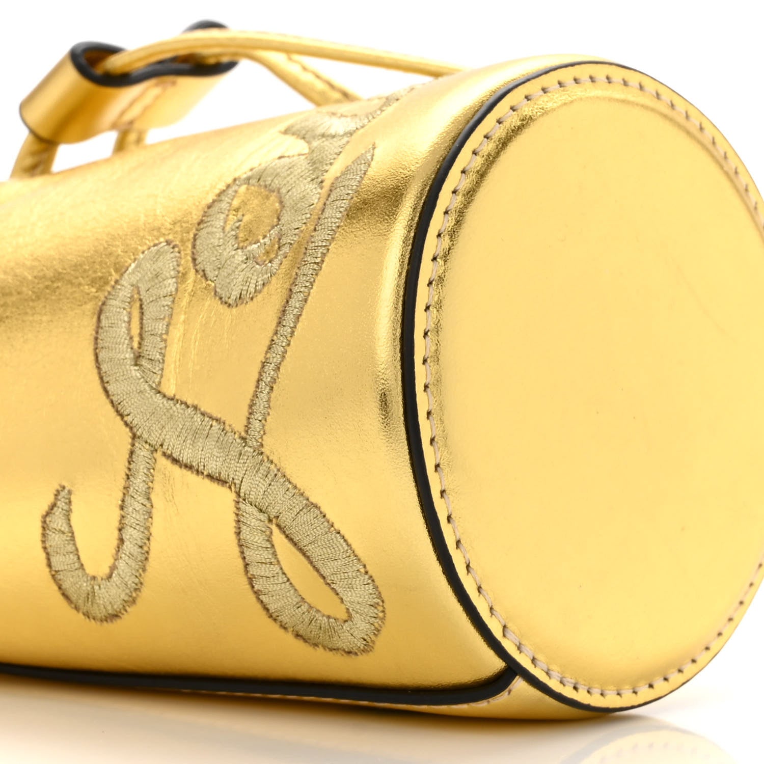 Christian Louboutin Kid Laminato Marie Jane Bucket Bouton 9 of 9