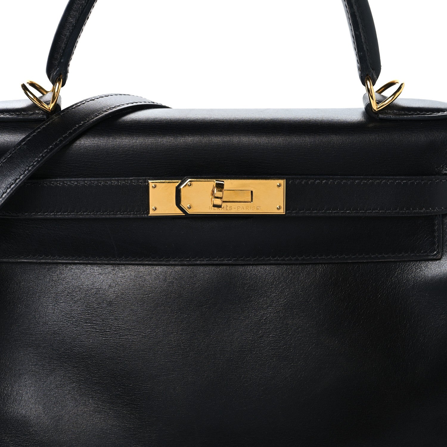 Hermes Box Kelly Retourne 28 Black 8 of 17