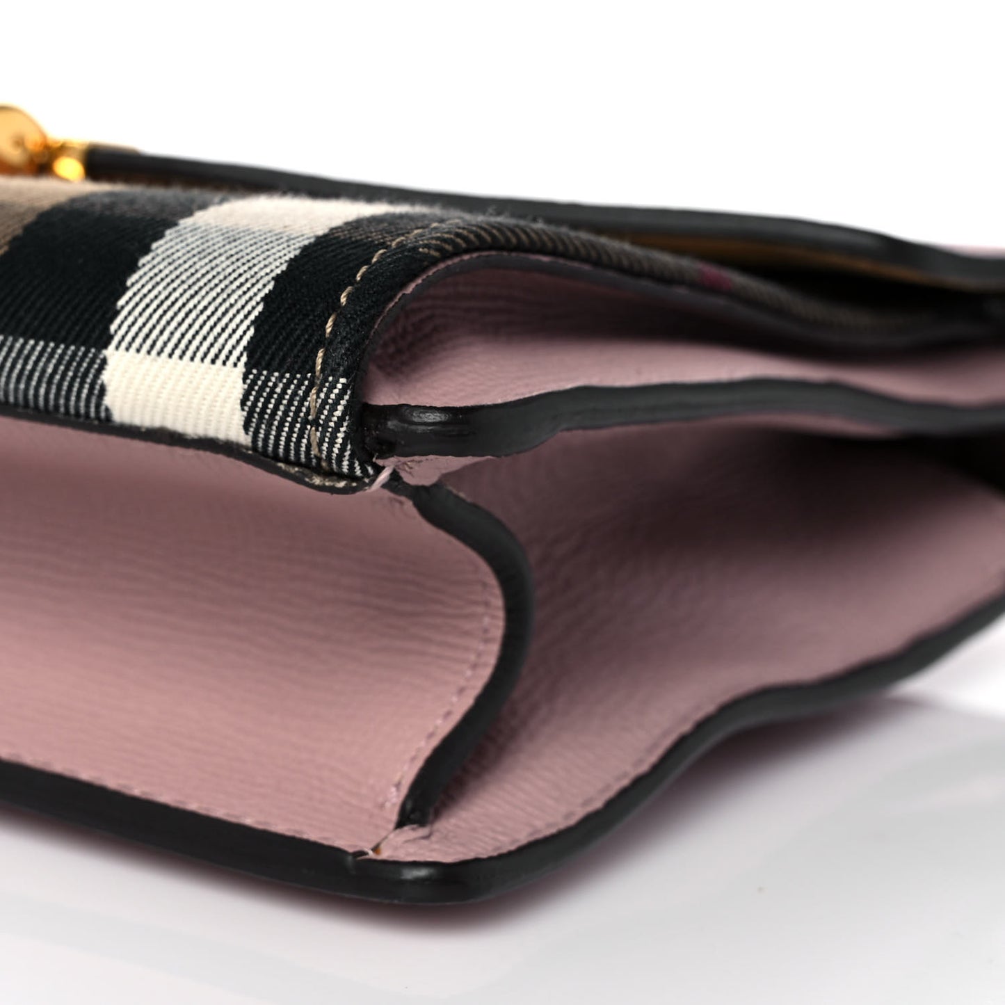 Derby Calfskin House Check Small Macken Crossbody Bag Pale Orchid