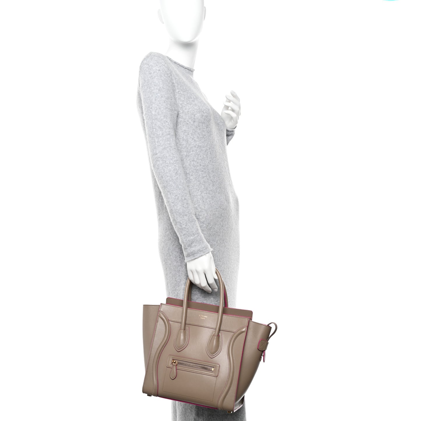 Palmelato Calfskin Micro Luggage Beige