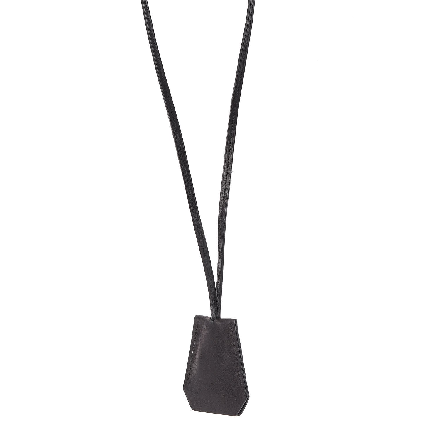 Hermes Swift Clochette Long Necklace Black 1 of 4
