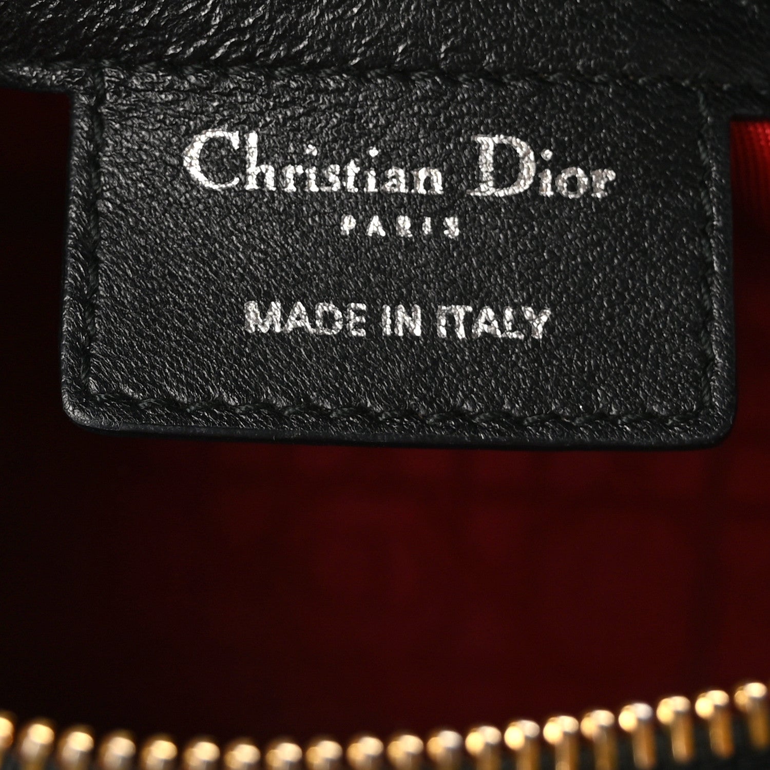 Christian Dior Lambskin Cannage Medium Lady Dior Black 6 of 10
