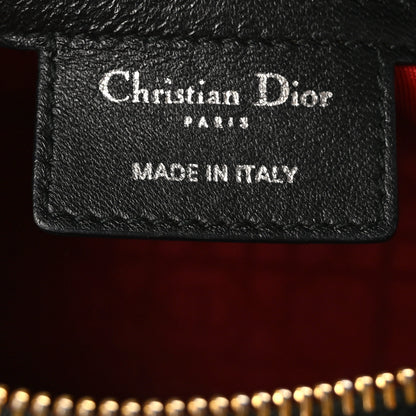 Christian Dior Lambskin Cannage Medium Lady Dior Black 6 of 10
