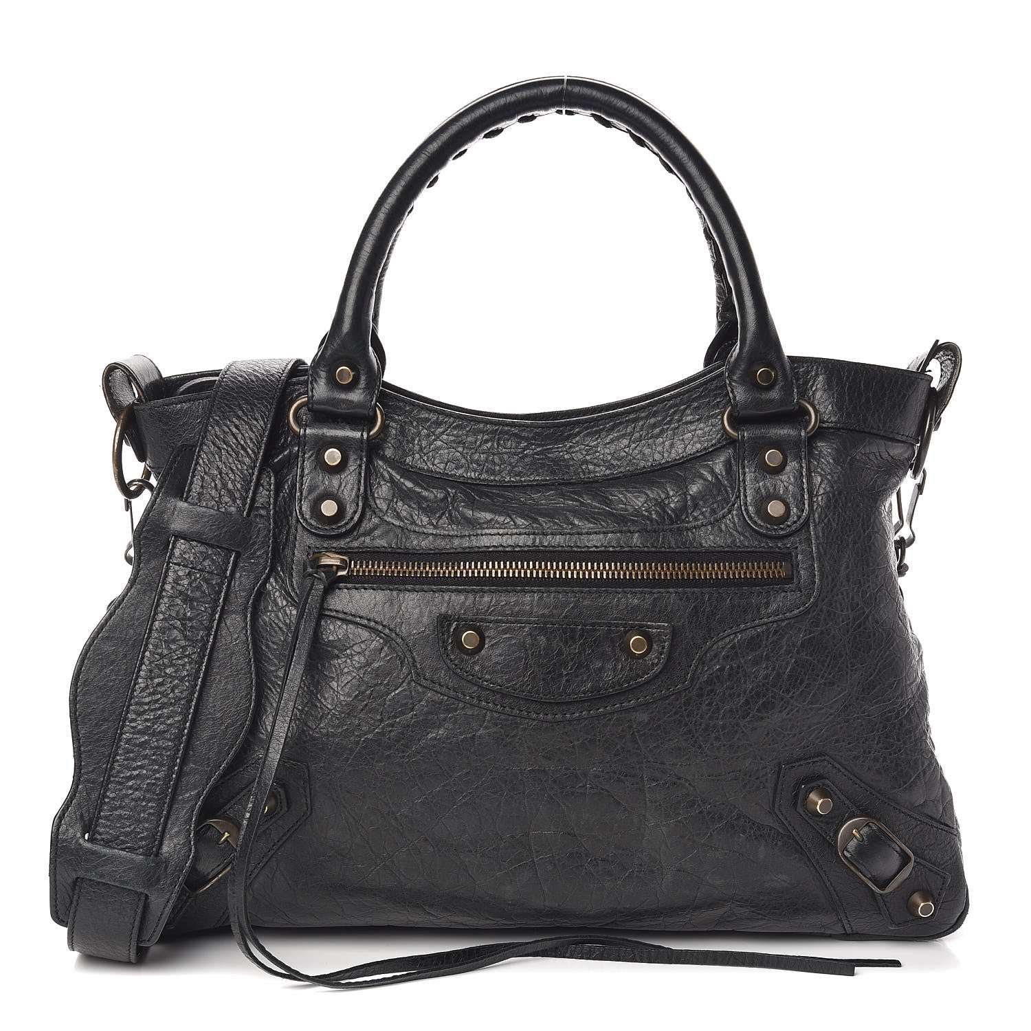 Balenciaga Agneau Classic Hardware Town Black 1 of 10