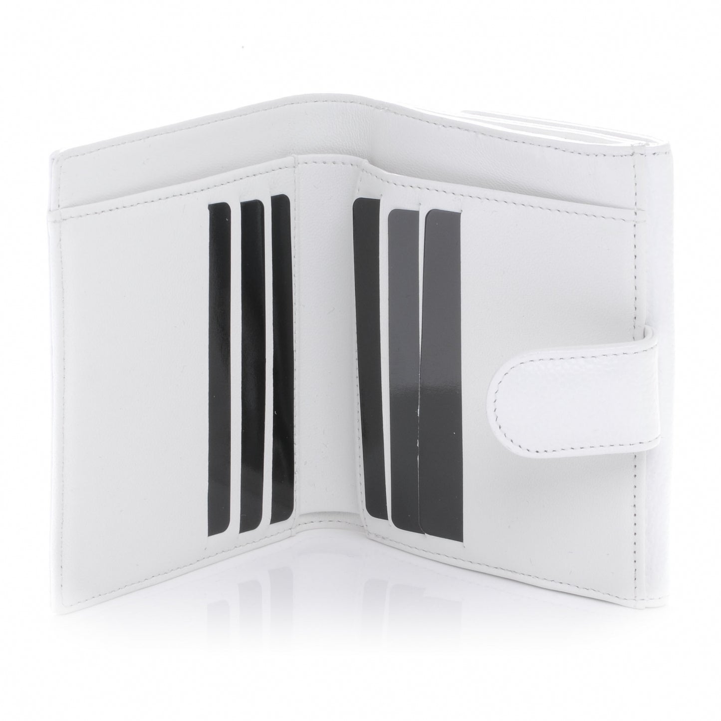 Caviar Compact Wallet White