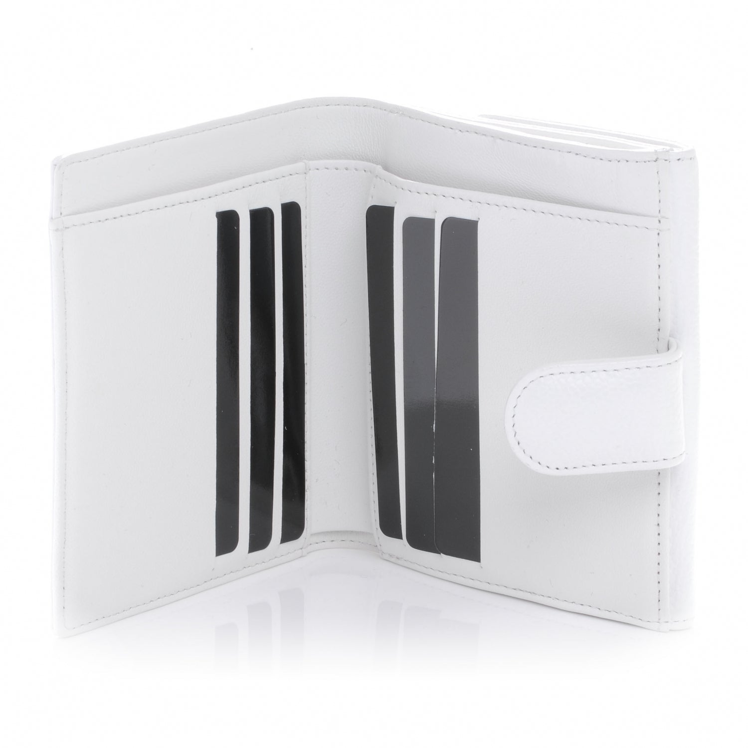Chanel Caviar Compact Wallet White 7 of 8