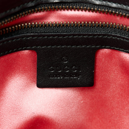 Gucci Velvet Matelasse Loved Embroidered Medium GG Marmont Shoulder Bag Black 6 of 11