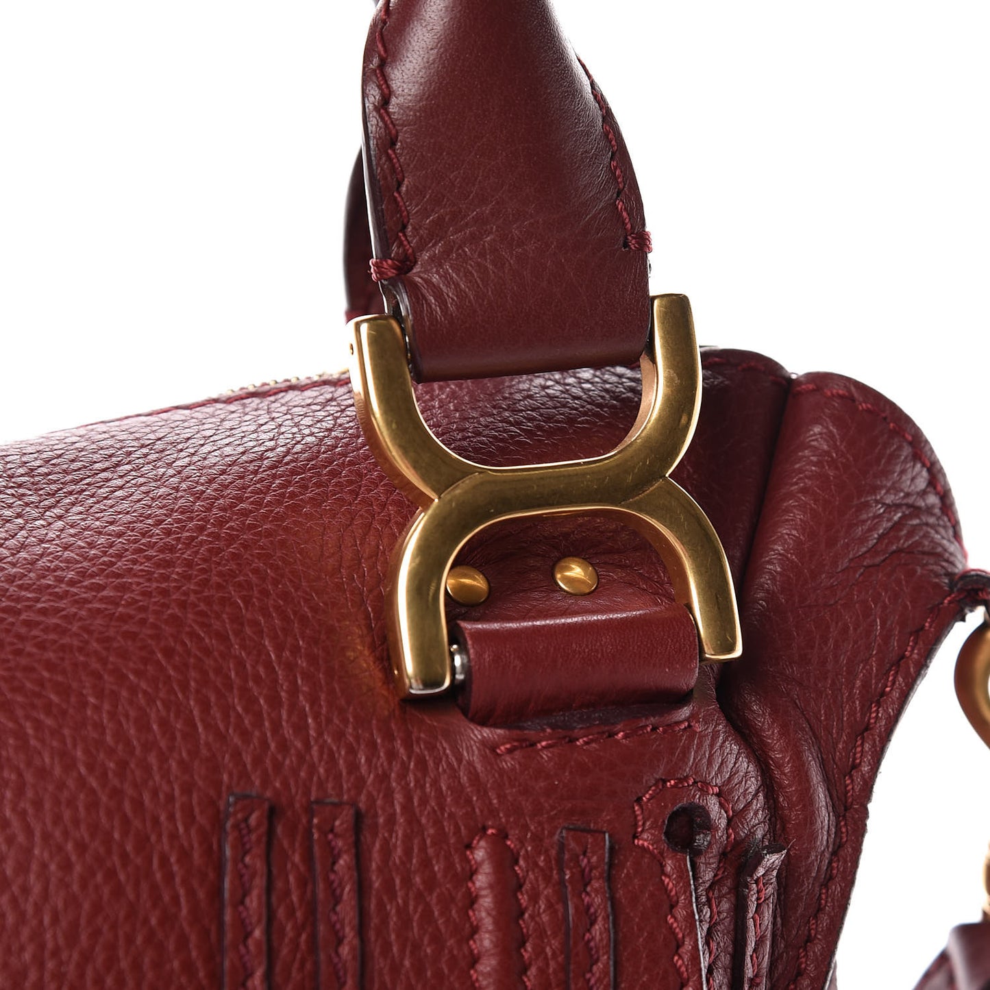 Calfskin Medium Marcie Satchel Cocoa