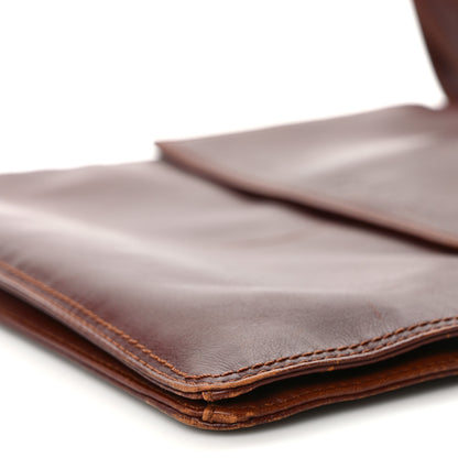 Chanel Lambskin Logo Messenger Brown 9 of 10