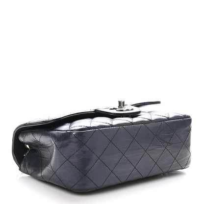 Chanel Iridescent Calfskin Quilted Mini Rectangular Flap Charcoal 4 of 10