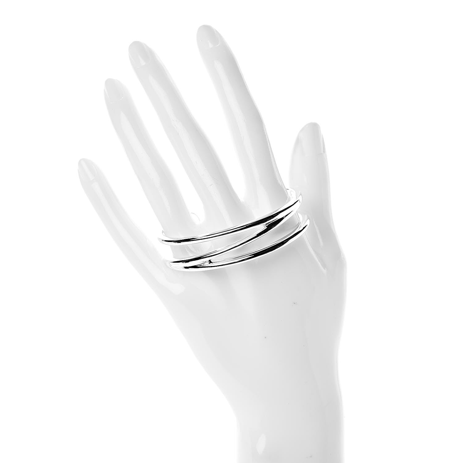 Tiffany Sterling Silver Zig Zag Cuff Bracelet 2 of 4