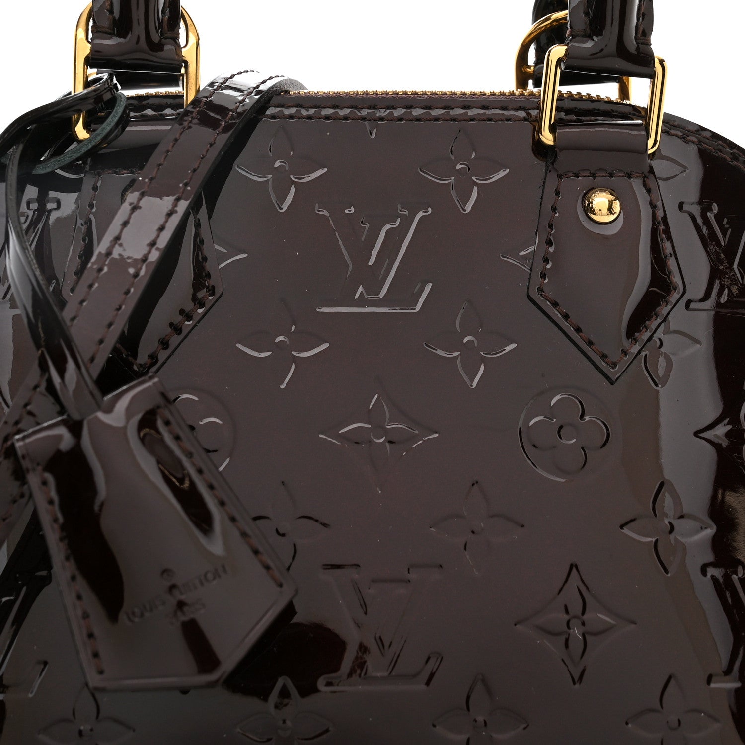 Louis Vuitton Vernis Alma BB Amarante 8 of 10