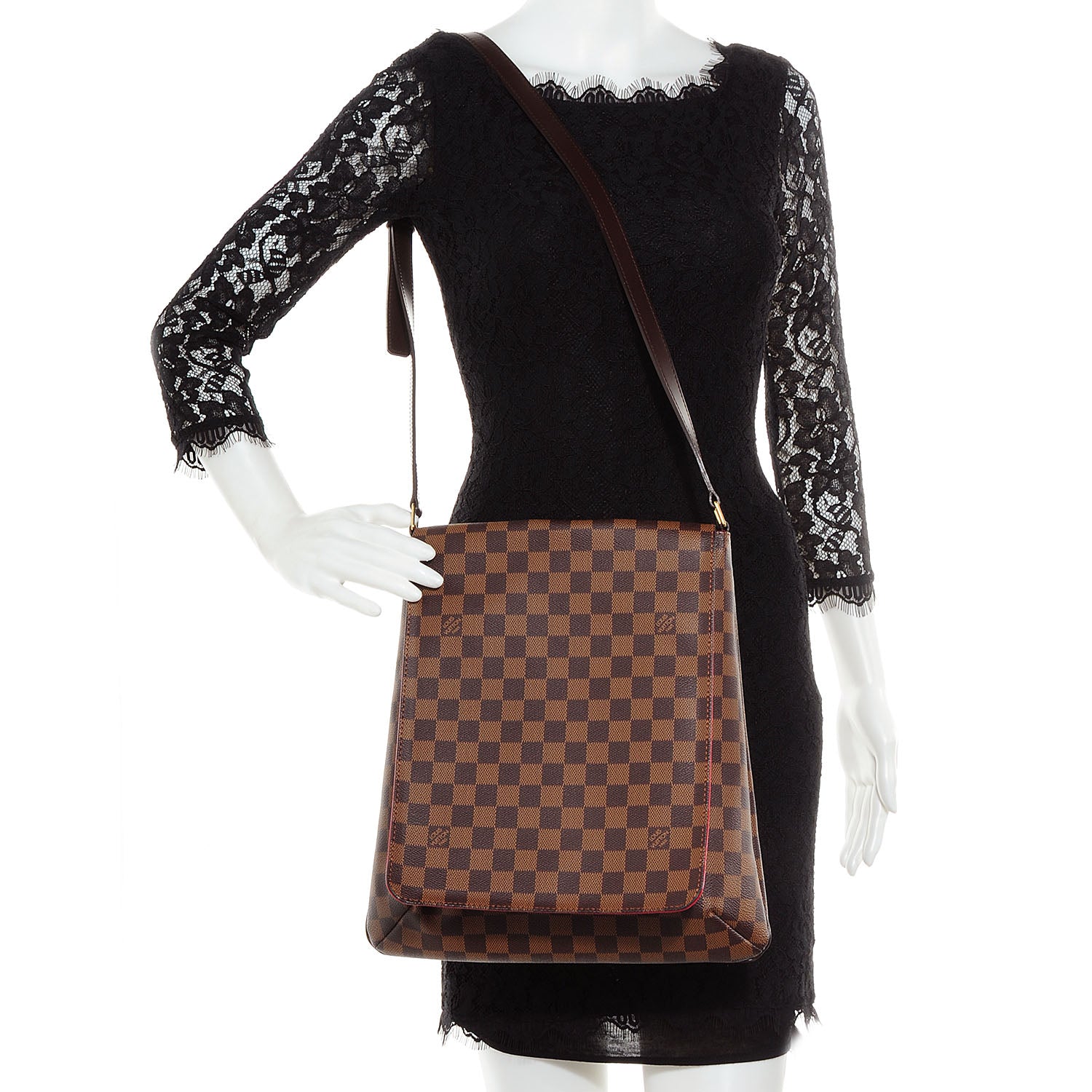 Louis Vuitton Damier Ebene Musette GM 2 of 7
