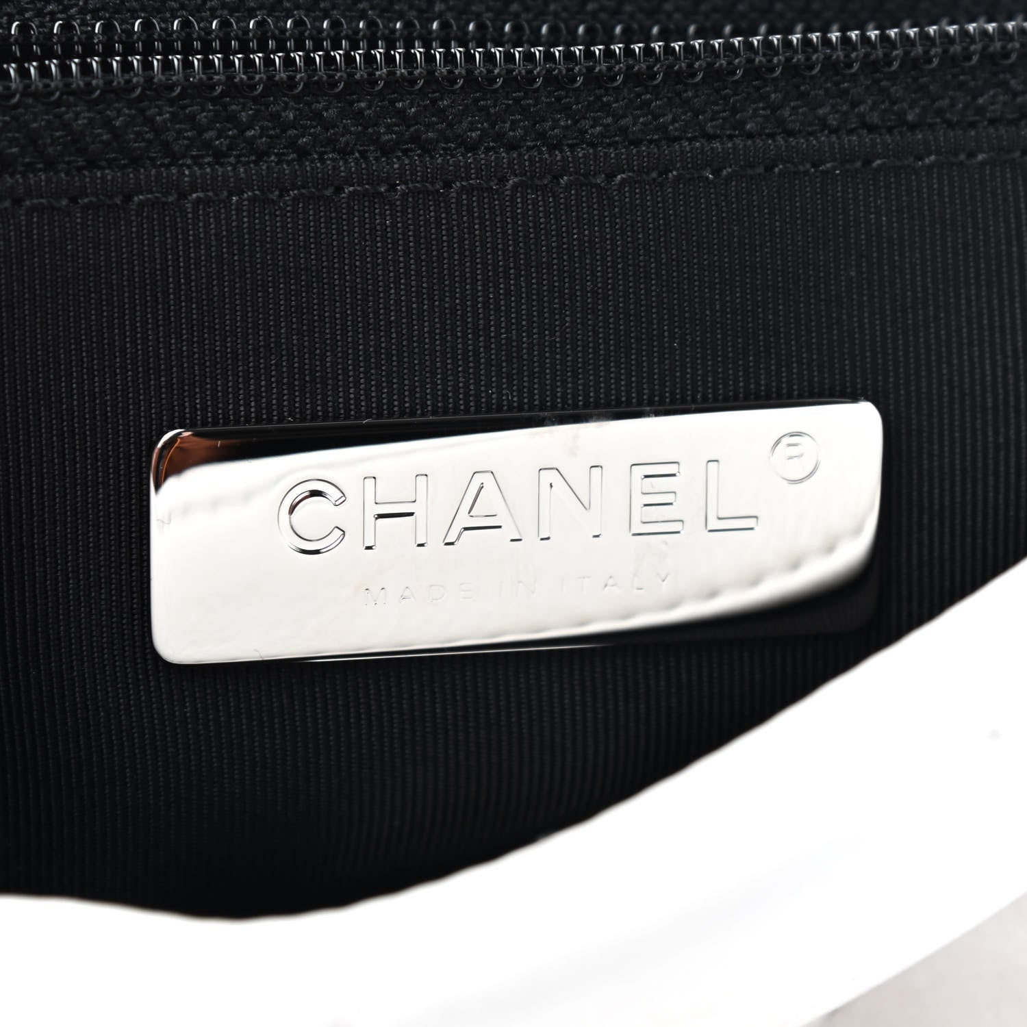 Chanel Glossy Calfskin Quilted Medium Chanel 19 Flap White Black 6 of 9