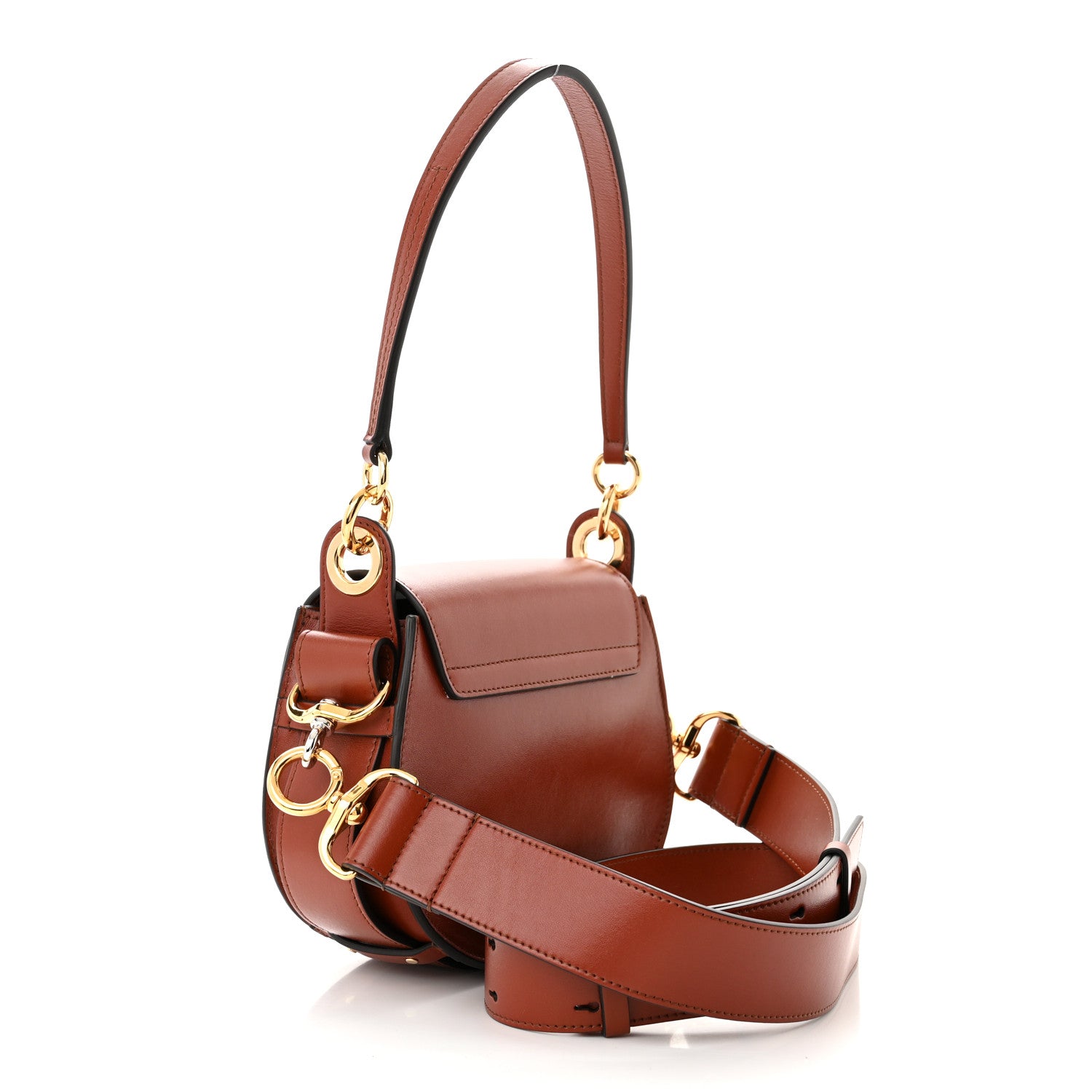 Chloe Calfskin Small Tess Bag Sepia Brown 3 of 10