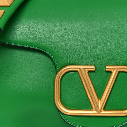 Valentino Garavani Nappa Stud Sign Shoulder Bag Ultra Green 7 of 13
