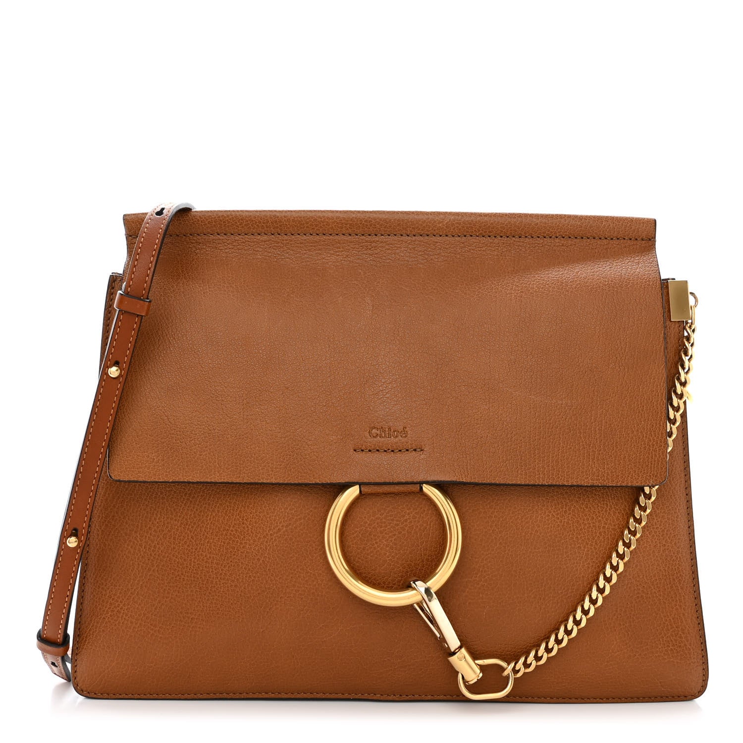 Chloe Goatskin Medium Faye Shoulder Bag Caramel 1 of 10