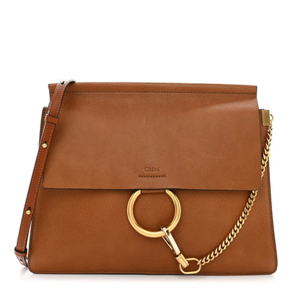 Chloe Goatskin Medium Faye Shoulder Bag Caramel 1 of 10
