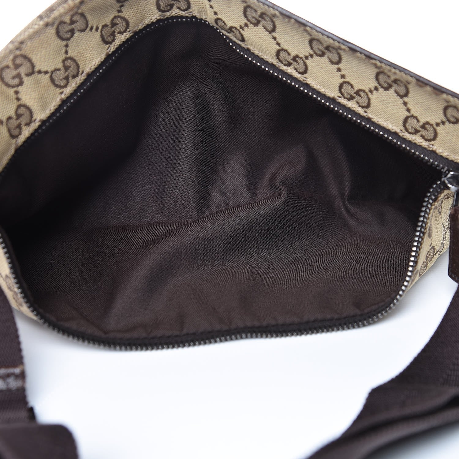 Gucci Monogram Web Belt Bag Dark Brown 5 of 9