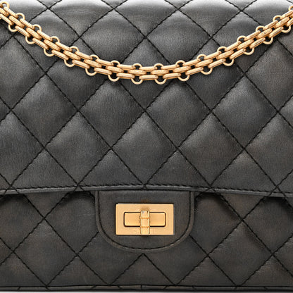 Chanel Metallic Calfskin Quilted 2.55 Reissue 226 Flap Charcoal 8 of 13