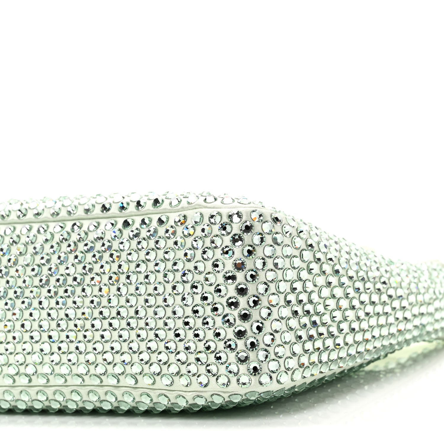 Prada Satin Crystal Mini Re-Edition 2000 Bag Acqua 9 of 9
