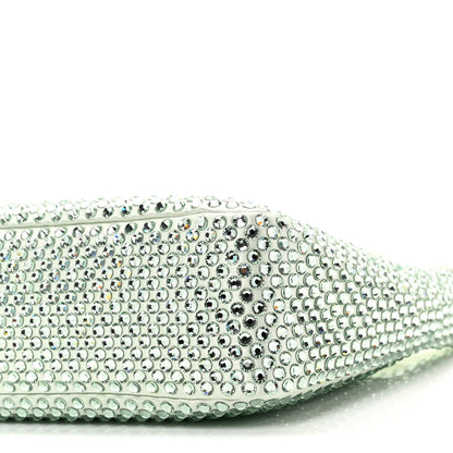 Prada Satin Crystal Mini Re-Edition 2000 Bag Acqua 9 of 9