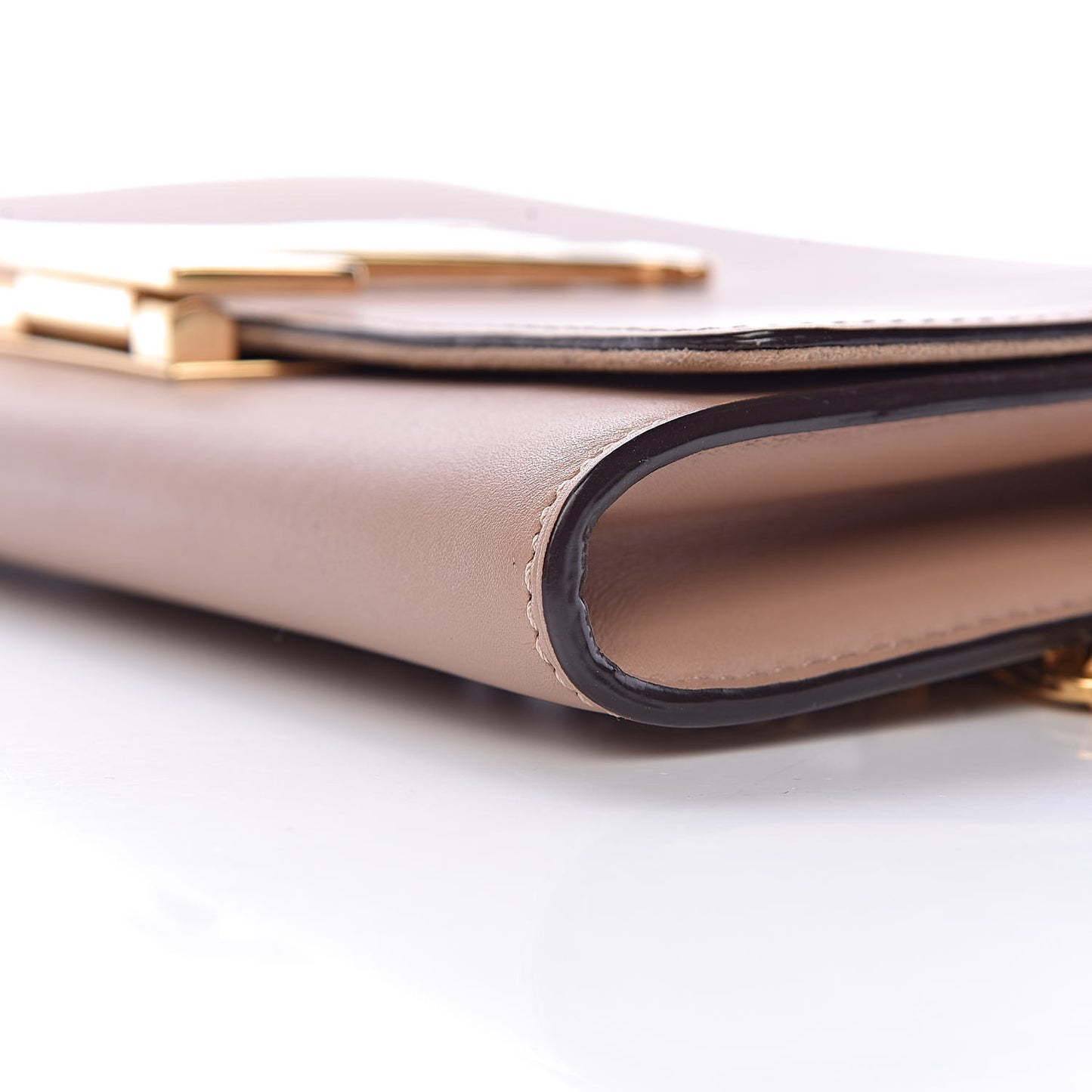 Calfskin Chain Louise GM Nude