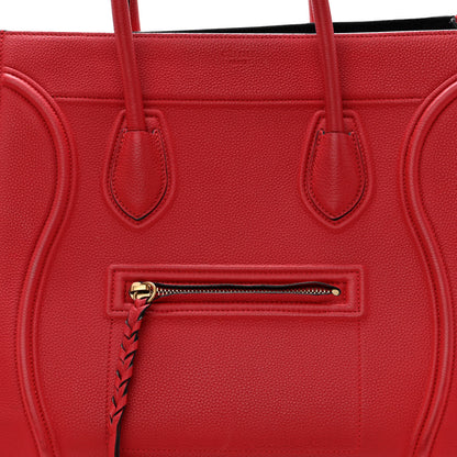 Celine Baby Grained Calfskin Medium Phantom Luggage Carmin 8 of 11
