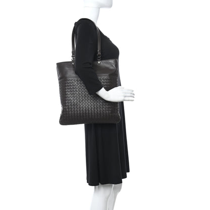 Bottega Veneta Nappa Intrecciato Flat Shoulder Bag Ebano 2 of 12